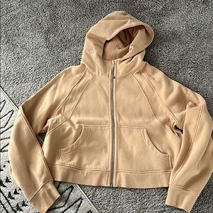 Lululemon tan scuba full zip